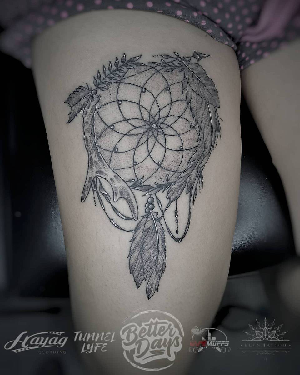 Mandala Dreamcatcher with Jawbone