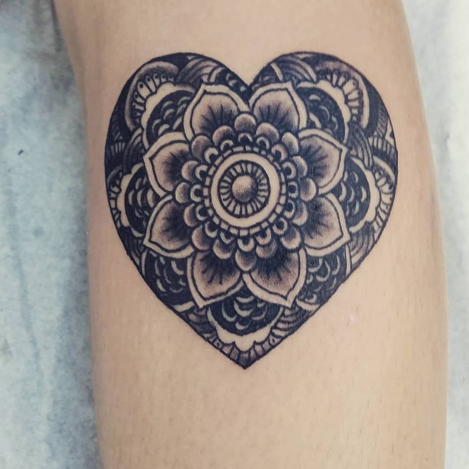 Mandala Heart Bloom