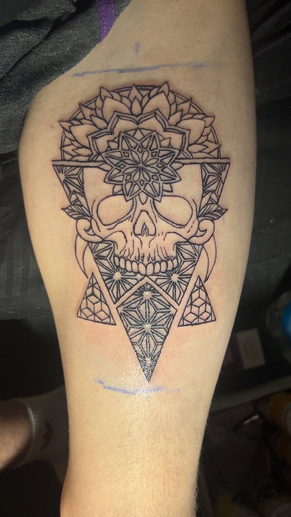 Mandala Skull Geometry