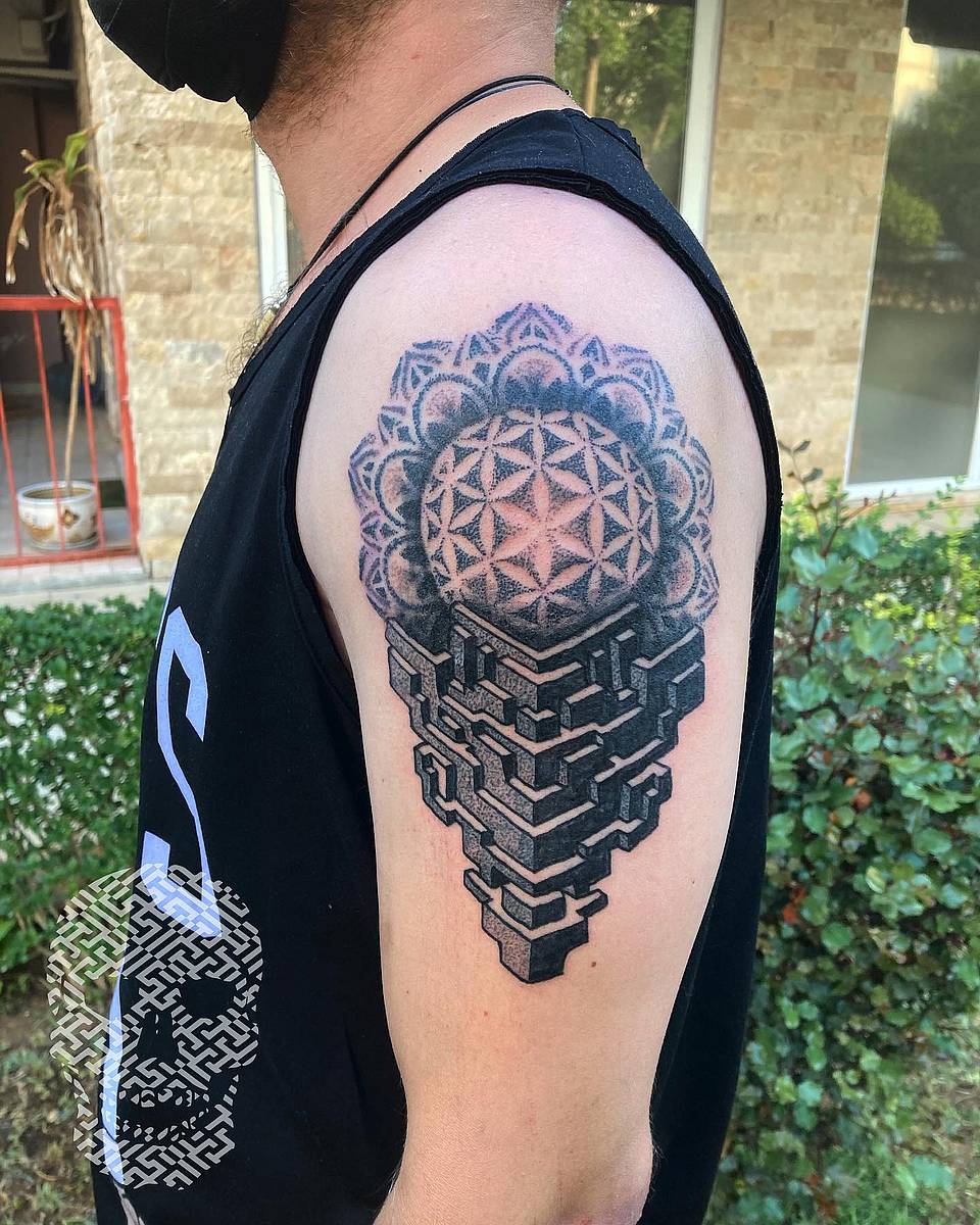 Mandala Sphere and Impossible Steps