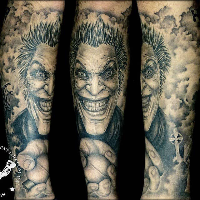 Maniacal Joker Forearm Sleeve