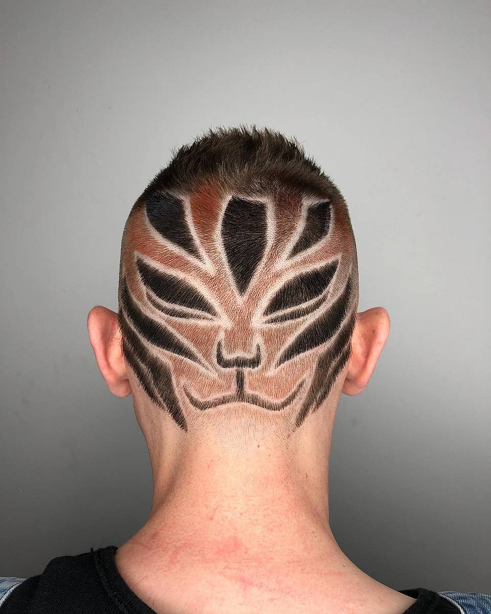 Masked Tribal Hair Carving