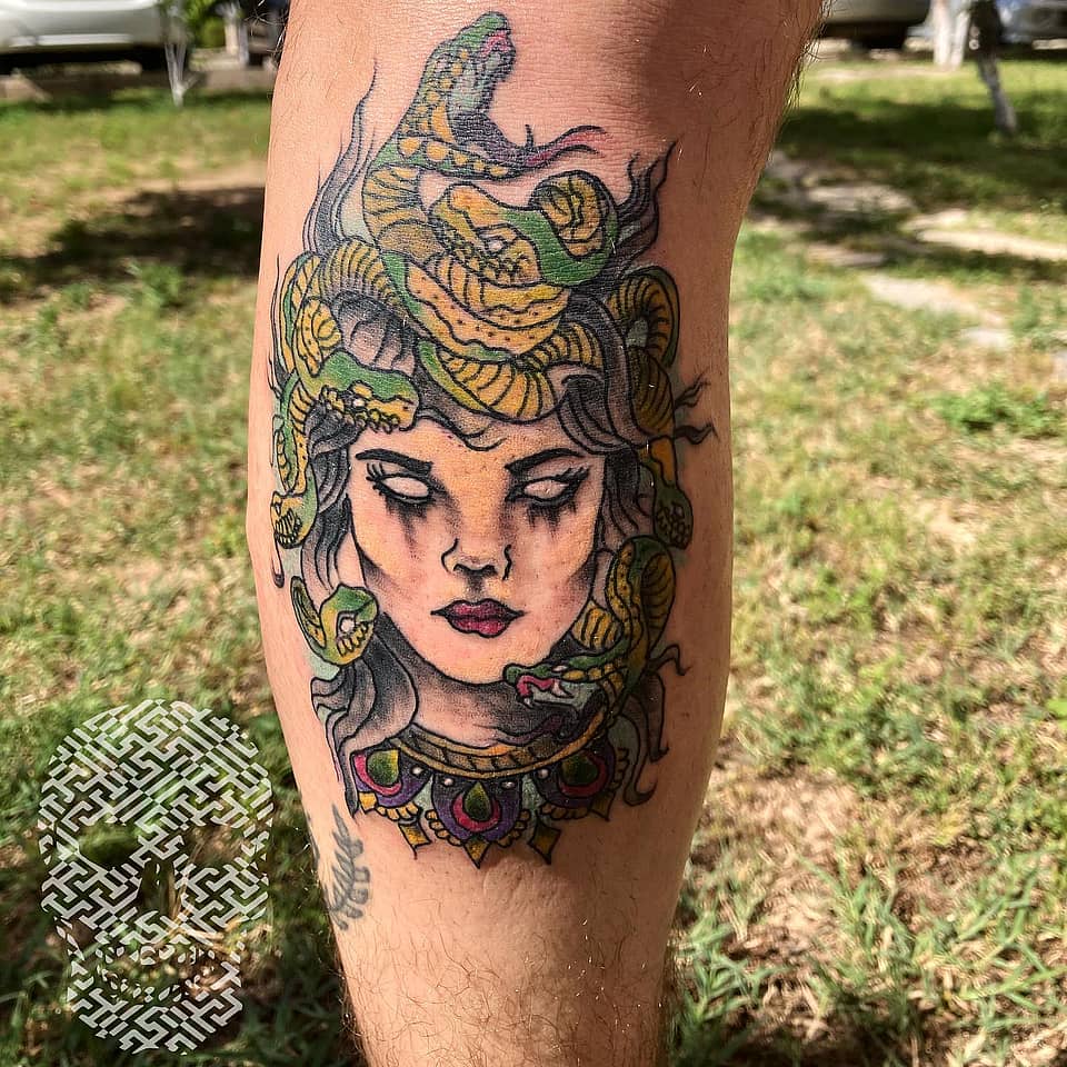 Medusa's Gaze Calf Portrait