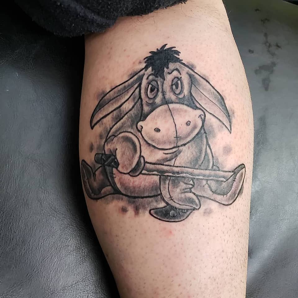 Melancholy Eeyore in Black and Gray