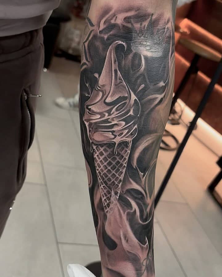 Melting Cone with Smoke