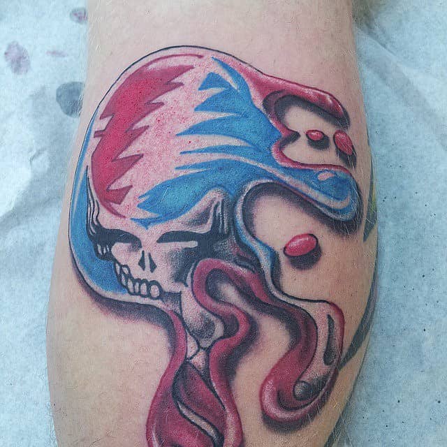 Melting Steal Your Face Skull