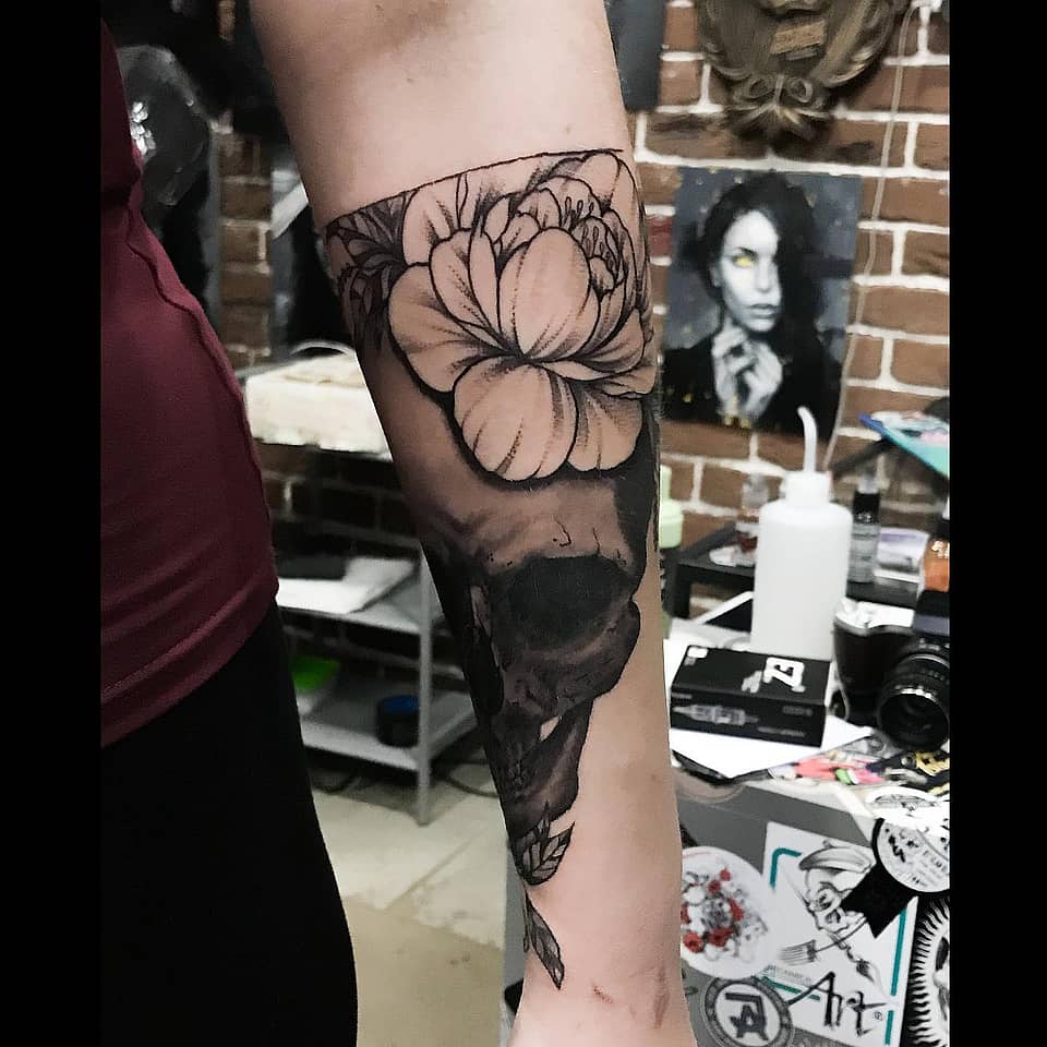 Memento Bloom: Skull and Flower