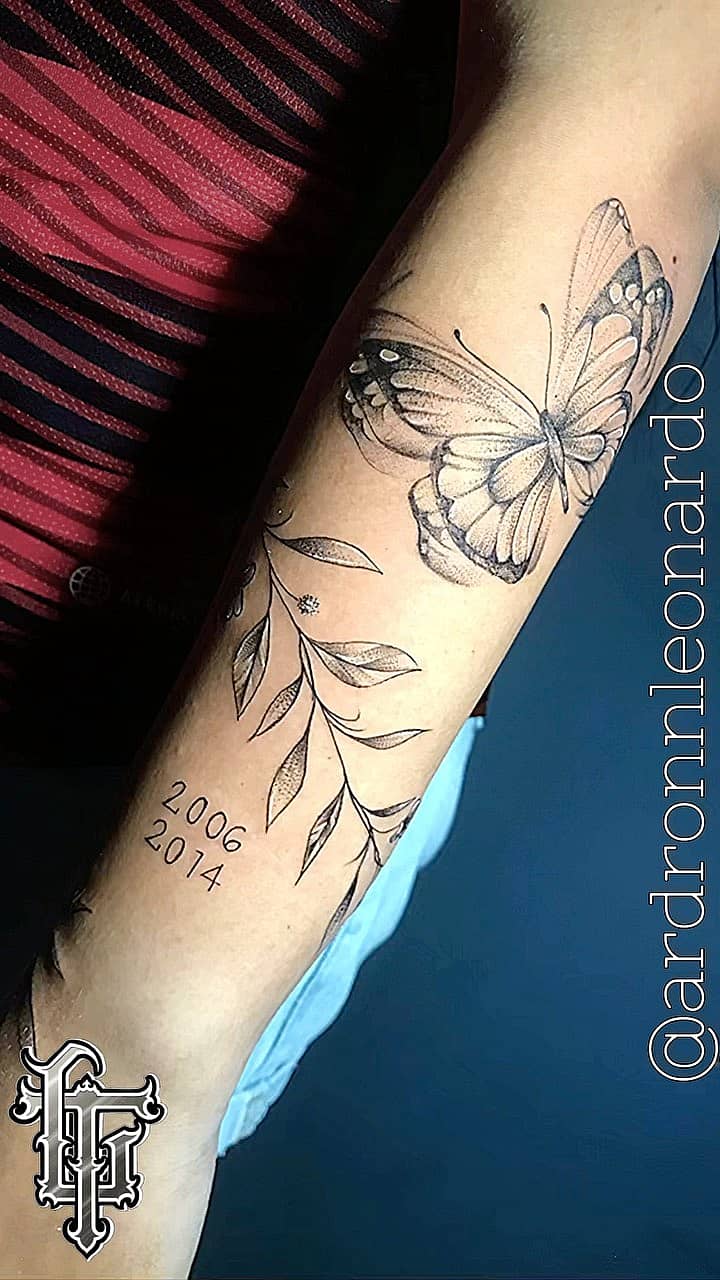 Memorial Butterfly and Branch