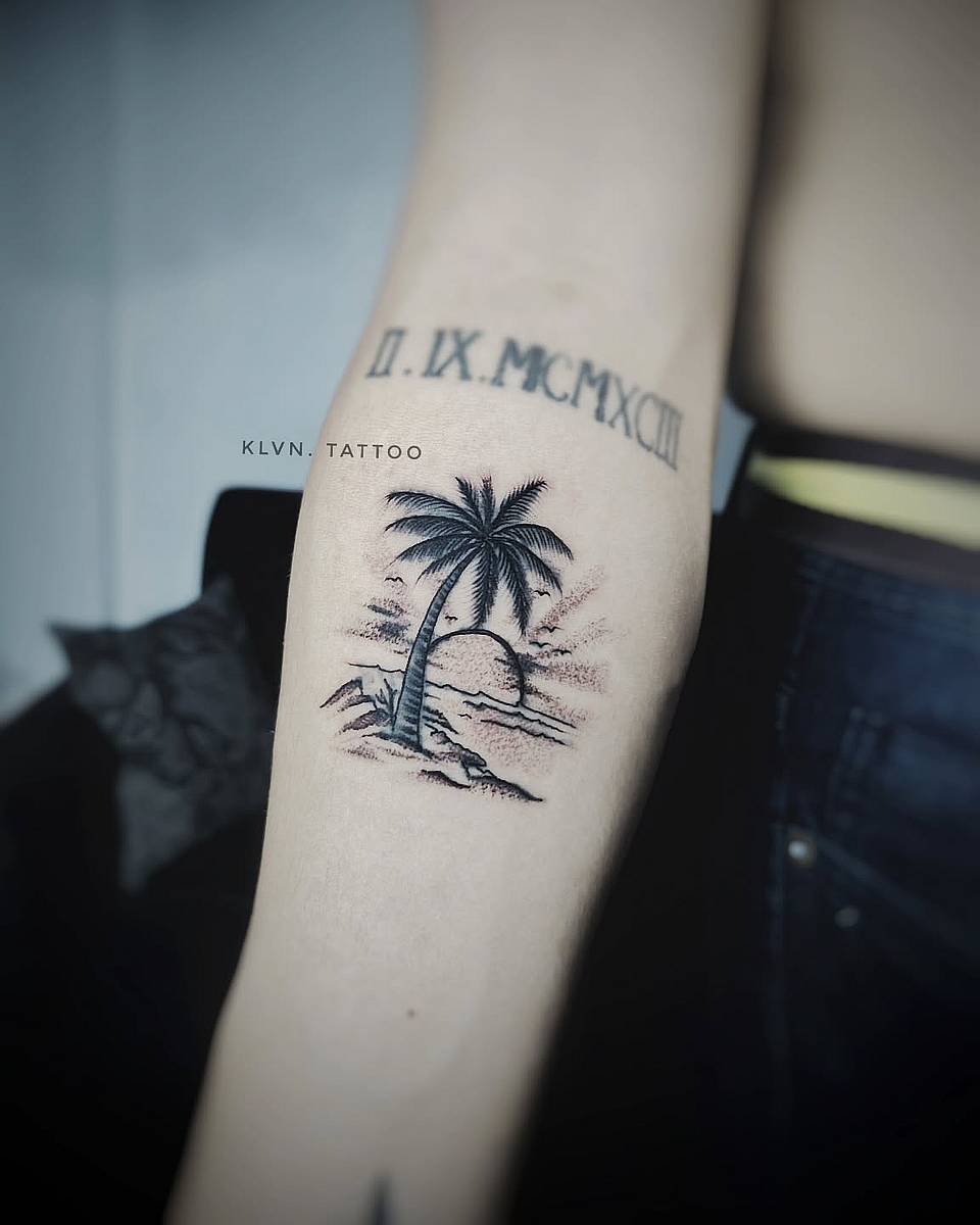 Mini Palm Sunset