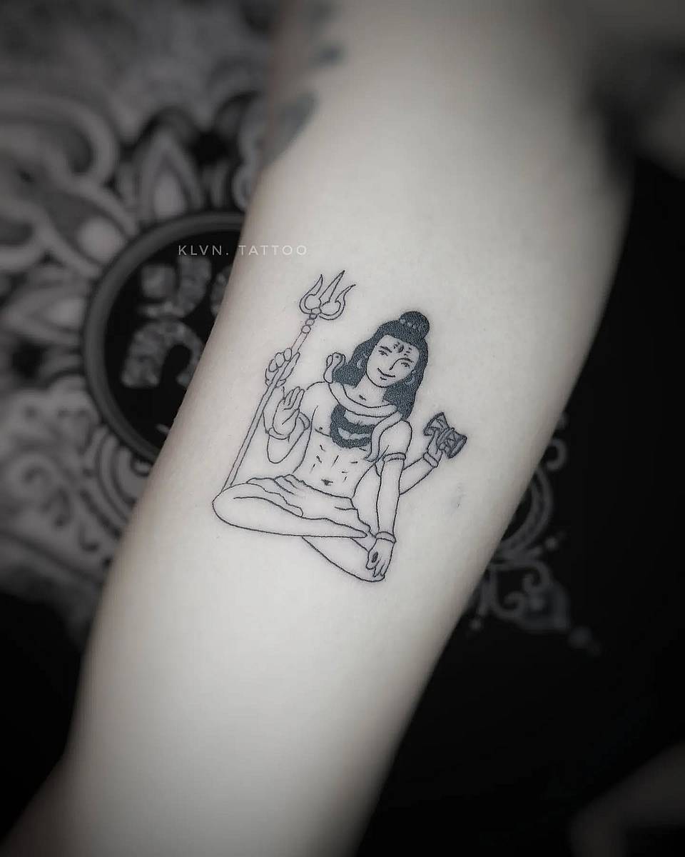 Minimal Meditating Shiva