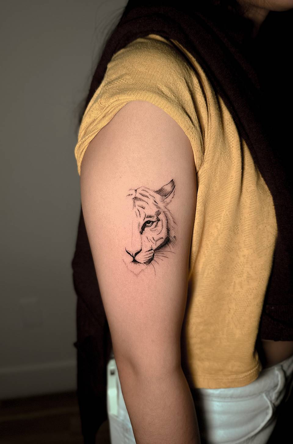 Minimal Tiger Portrait