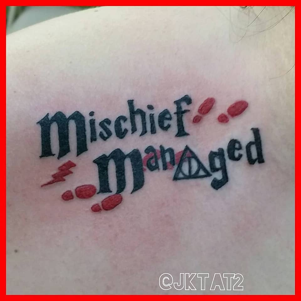 Mischief Managed with Deathly Hallows