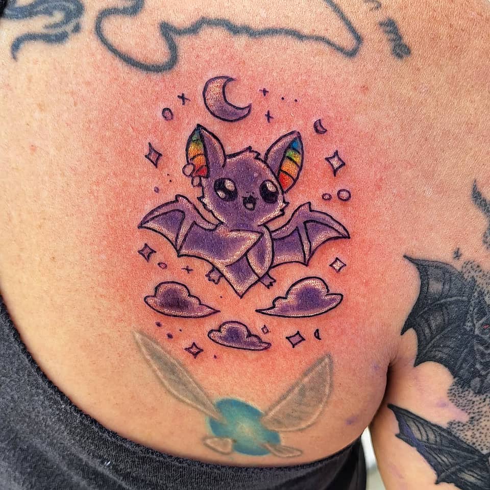 Moonlit Rainbow Bat