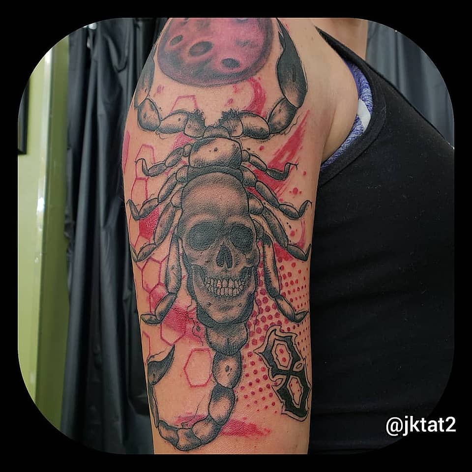 Moonlit Scorpion Skull