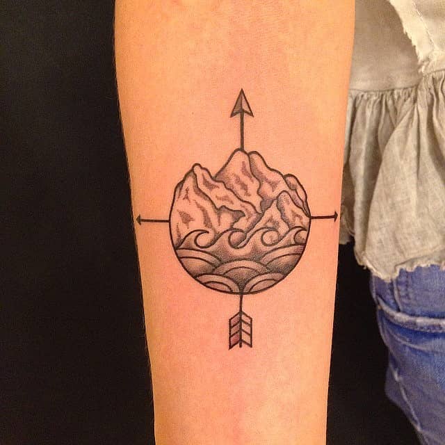 Mountain & Wave Compass