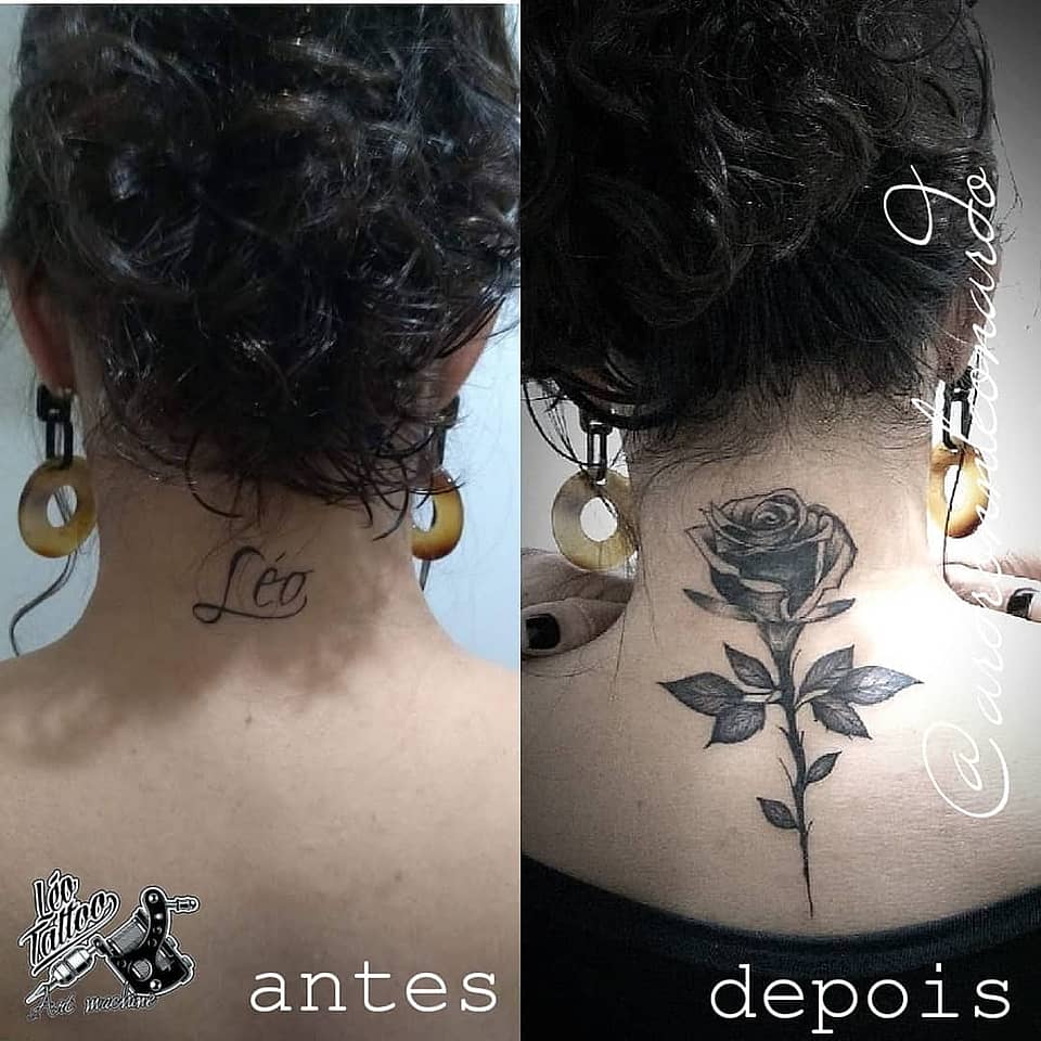 Nape Black Rose Cover-Up