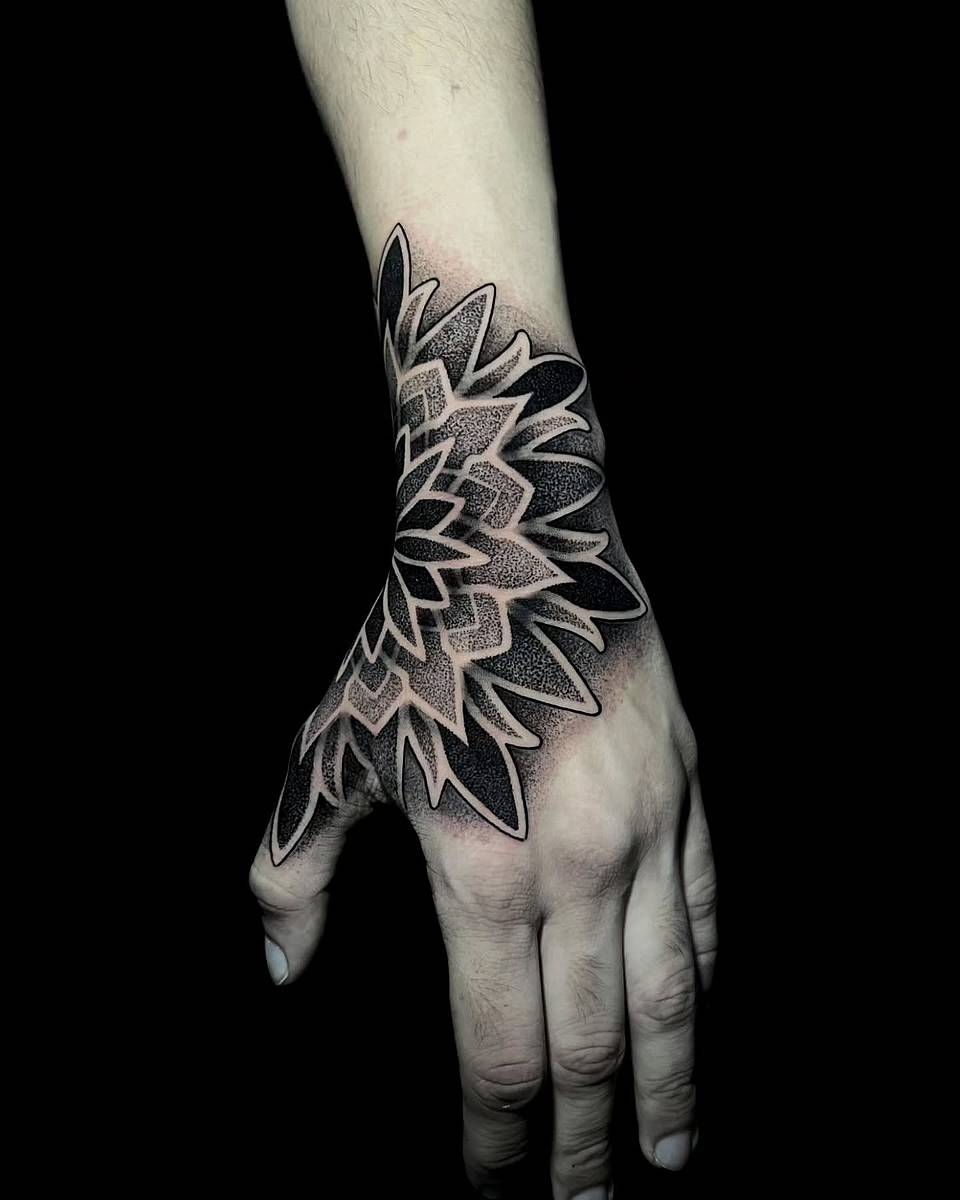Negative-Space Mandala Handpiece