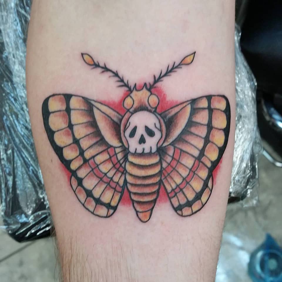 Neo-Traditional Death's-Head Moth