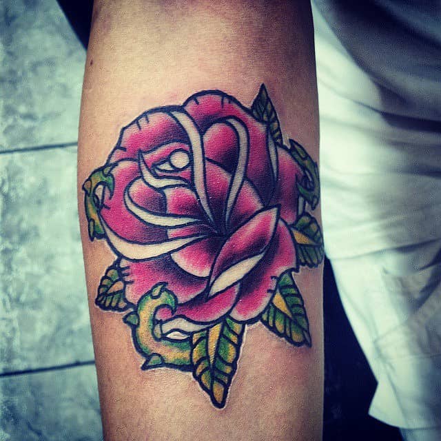 Neo-Traditional Rose Bloom