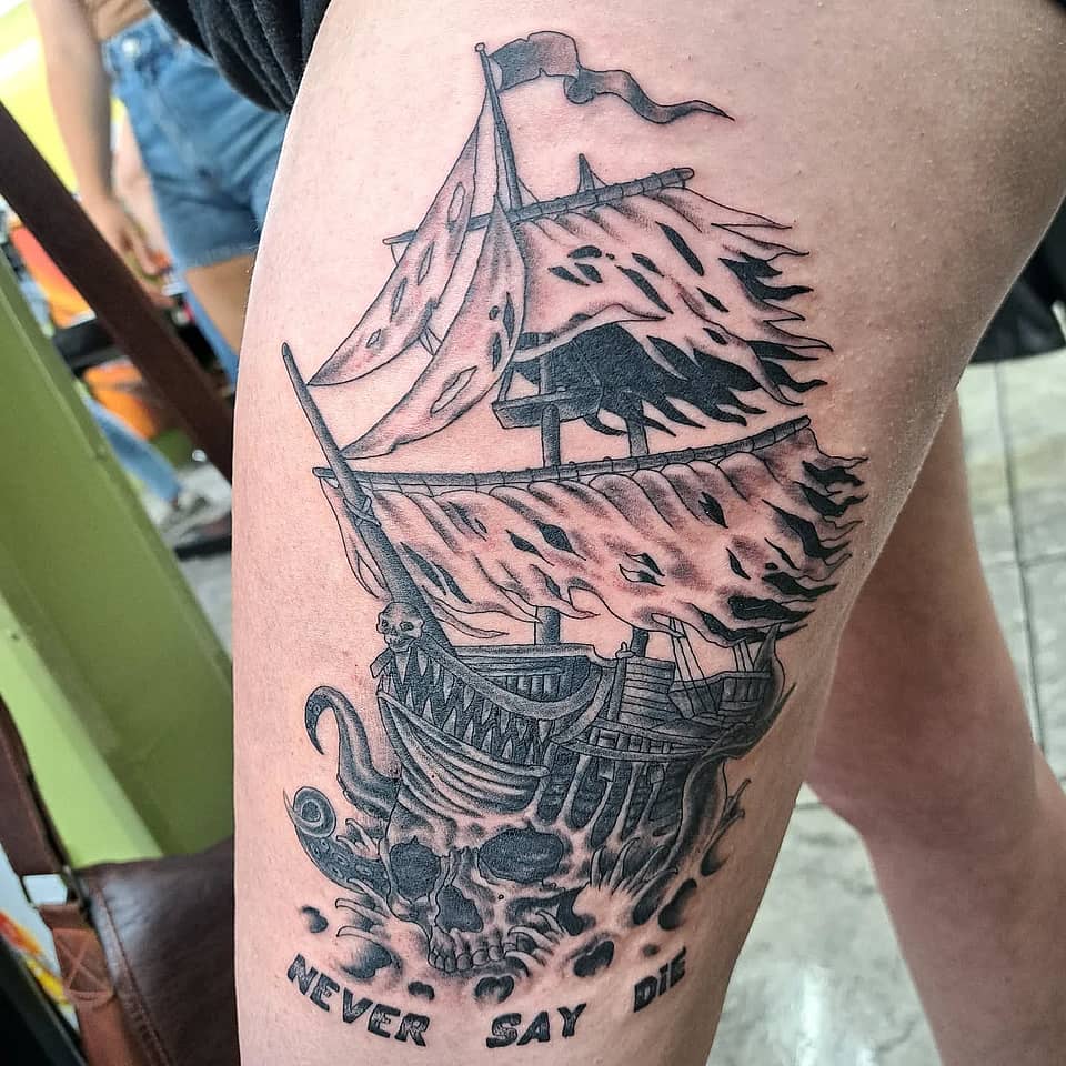Never Say Die Pirate Ship