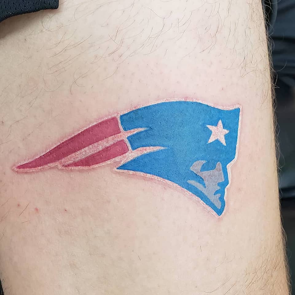 New England Patriots Flying Elvis Logo