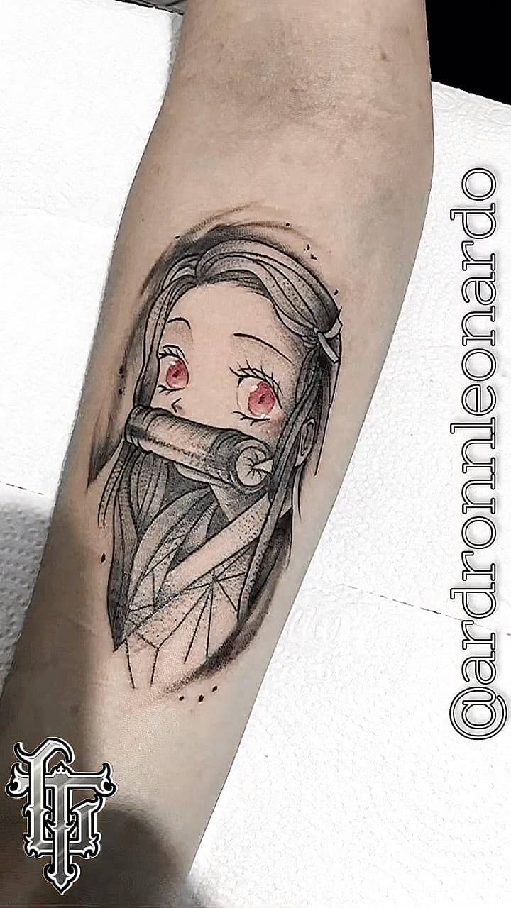 Nezuko Kamado Portrait — Bamboo Muzzle