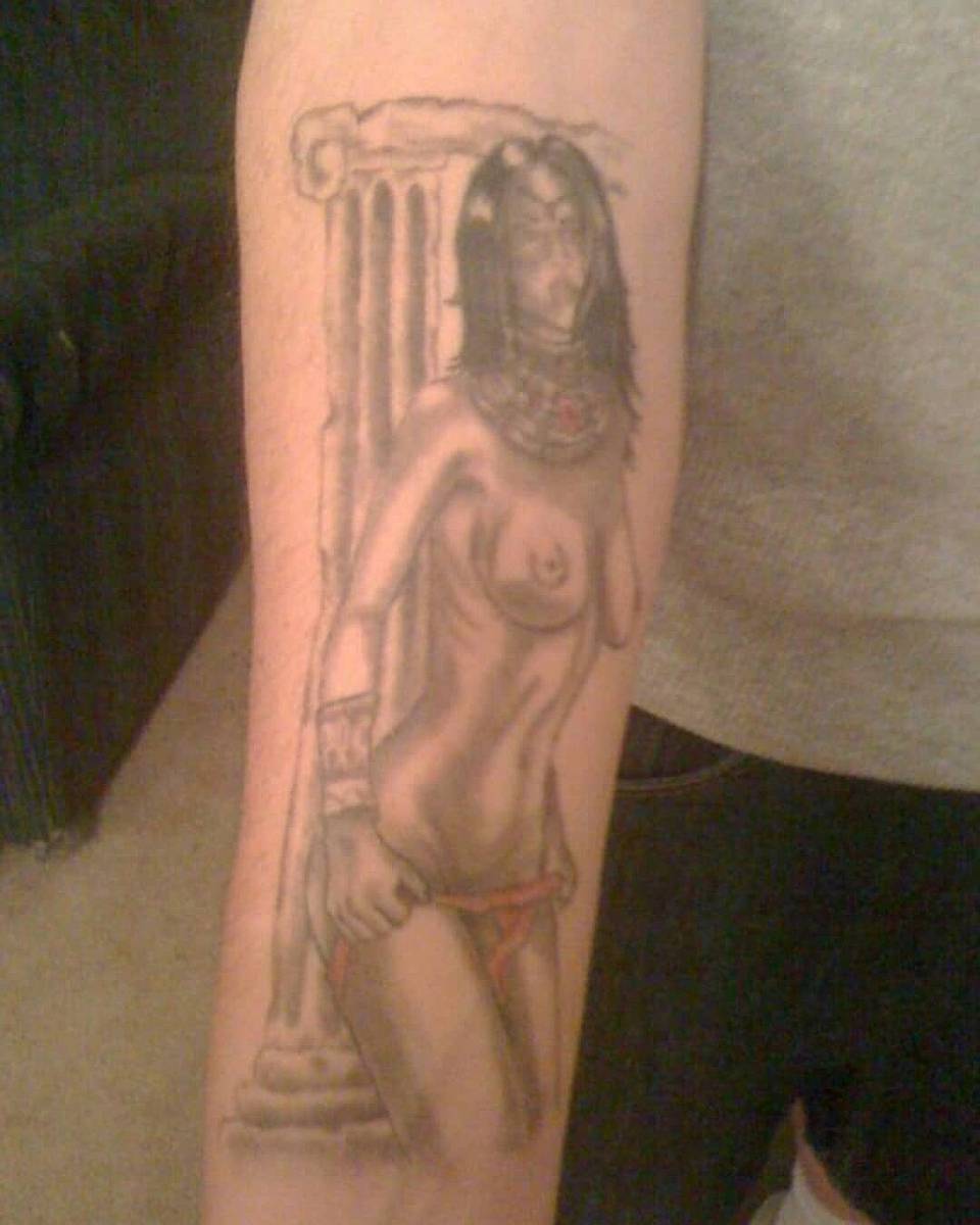 Nile Muse by the Column