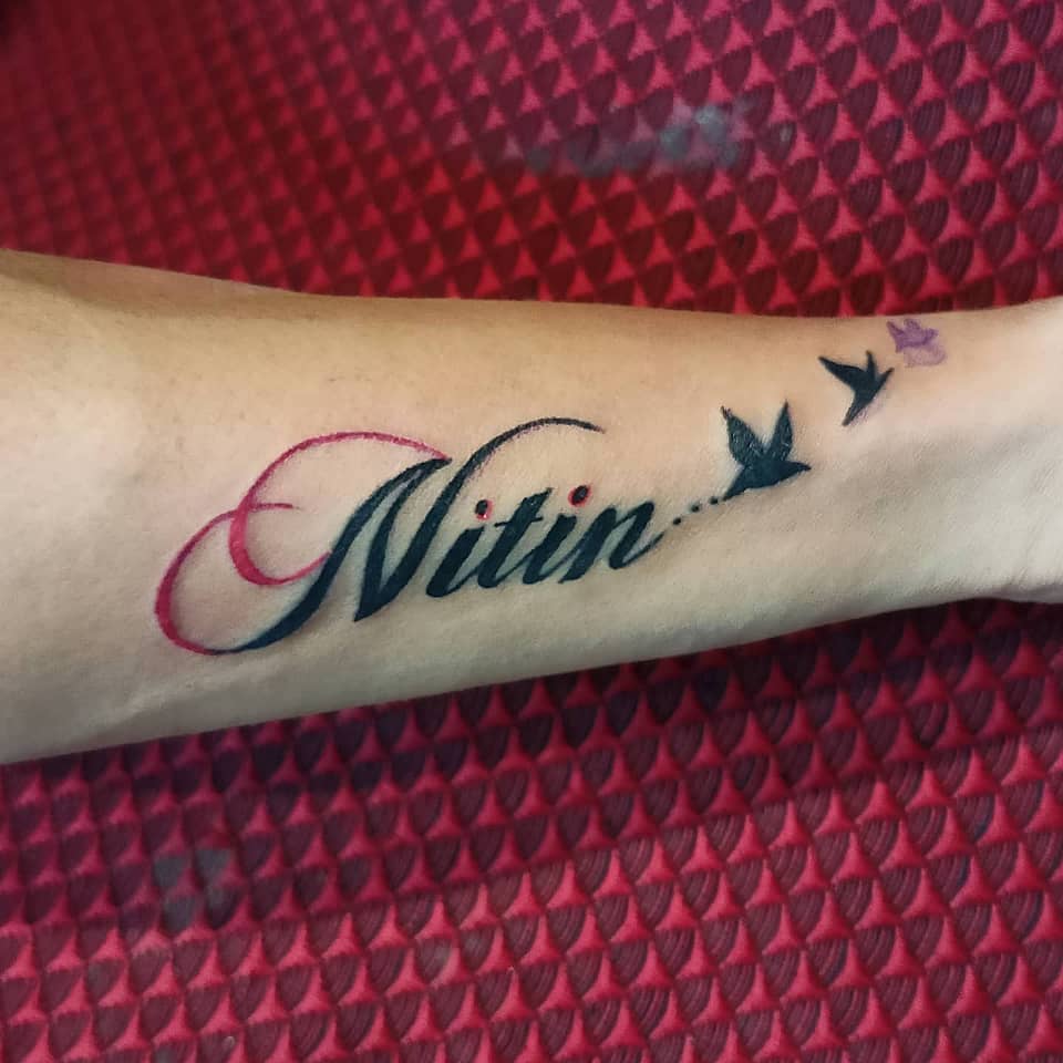 Nitin Script with Flying Birds