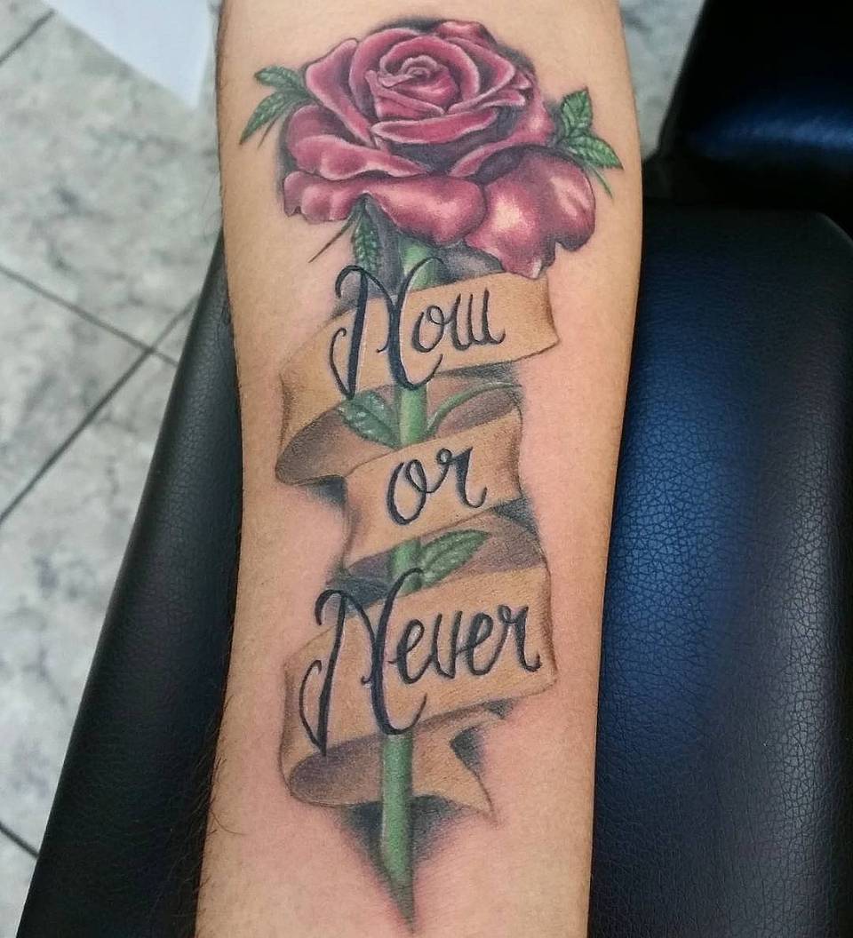 Now or Never Rose Banner