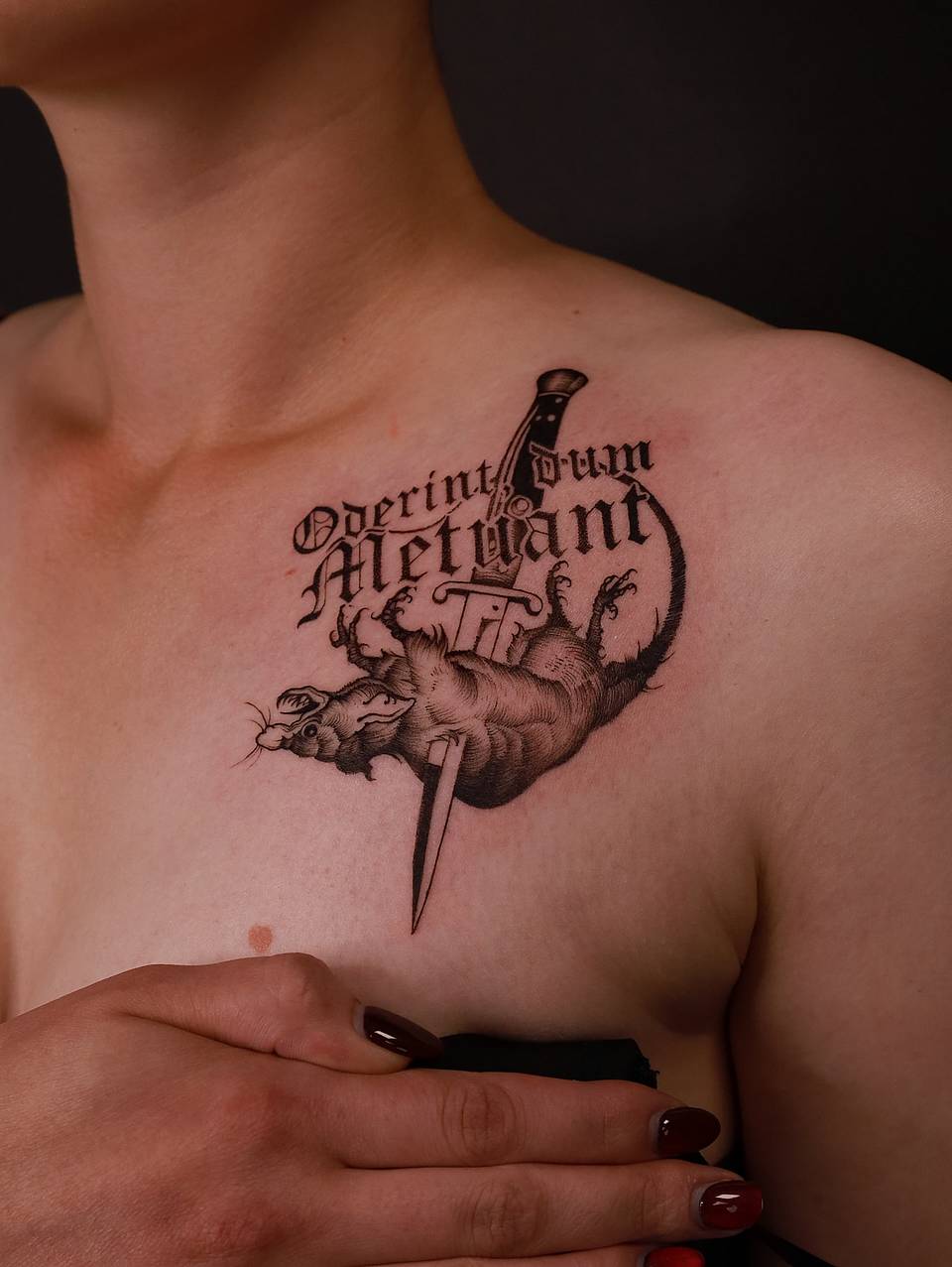 Oderint Dum Metuant — Dagger and Rat