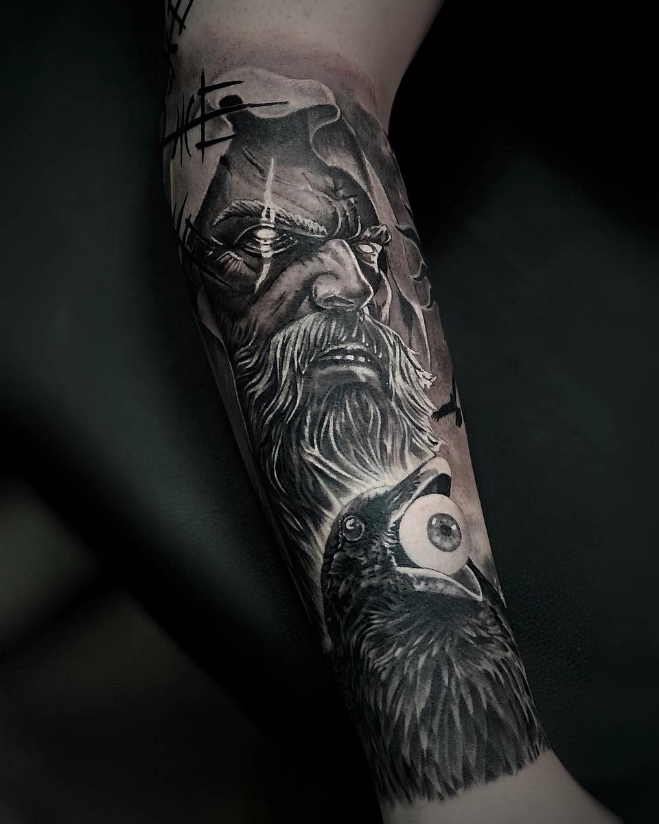Odin’s Gaze and the Raven of Sacrifice