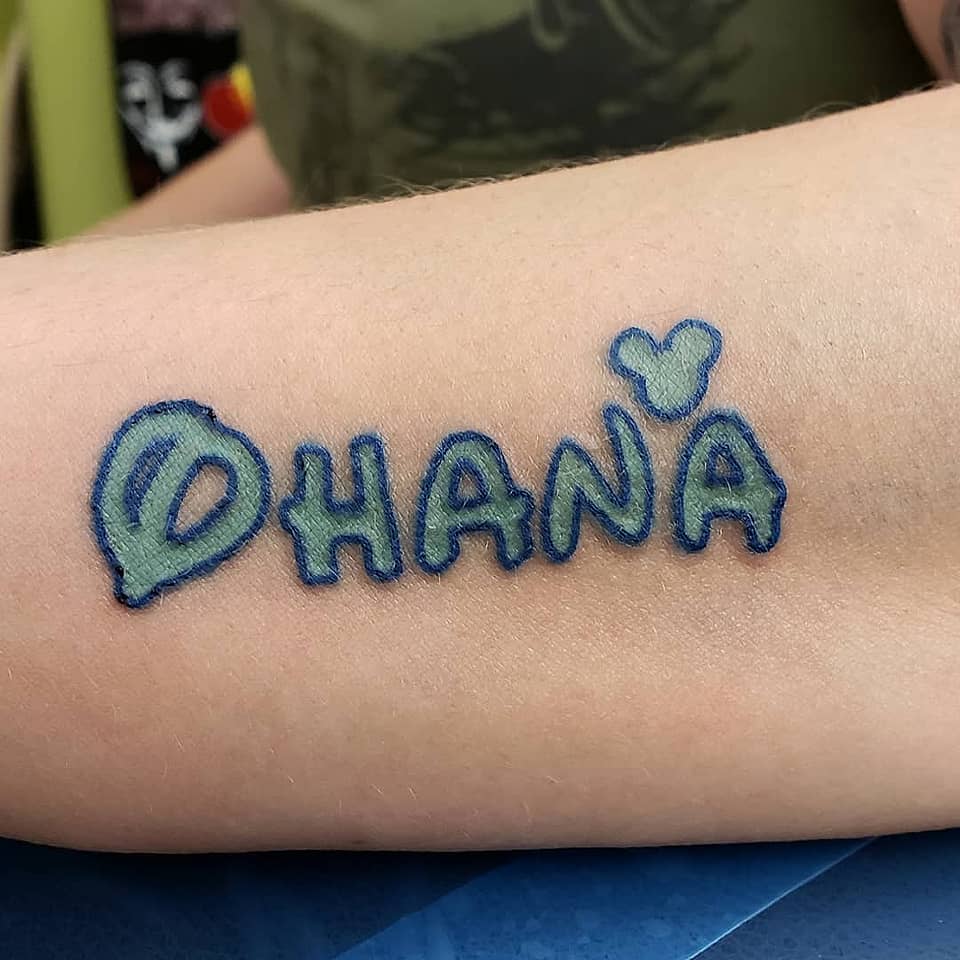 Ohana Family Disney Lettering