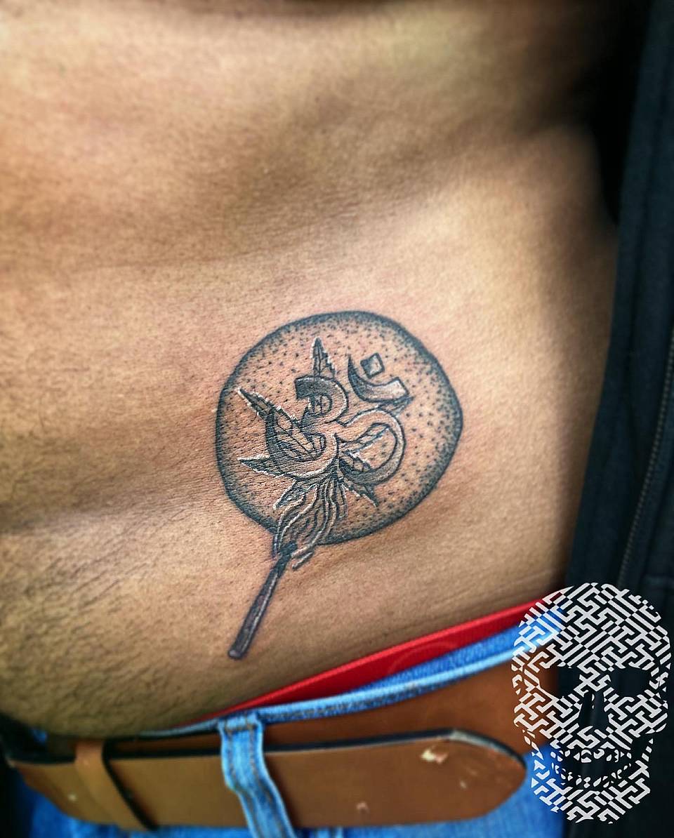 Om Torch Medallion