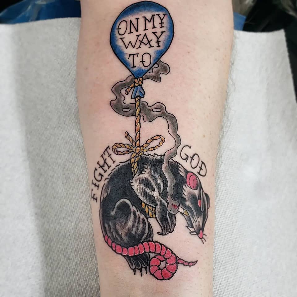 On My Way to Fight God Opossum