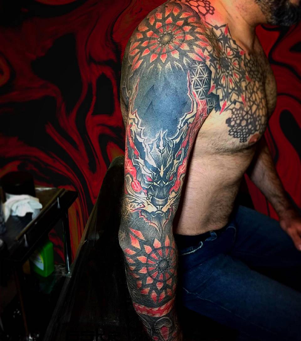 Oni Mandala Sleeve
