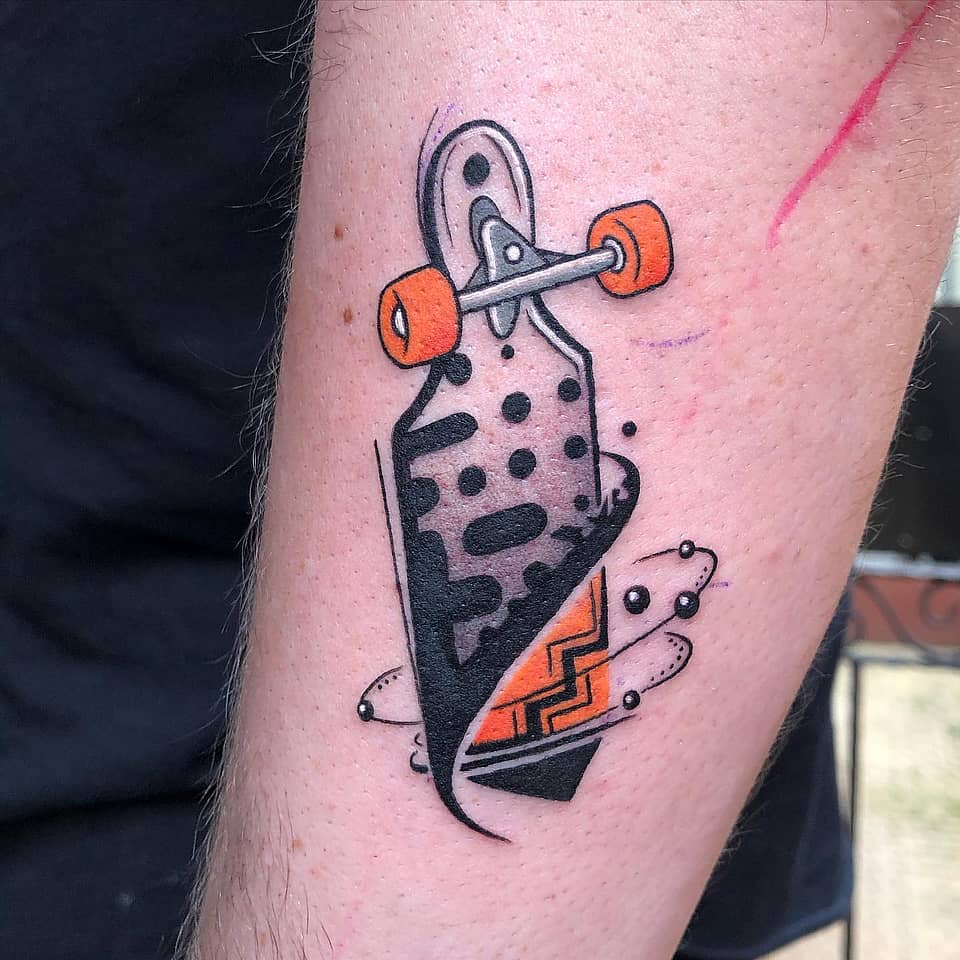 Orbiting Skate Deck