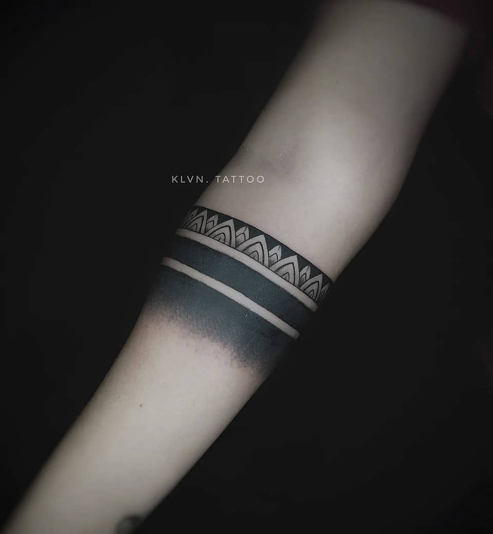 Ornamental Blackwork Armband