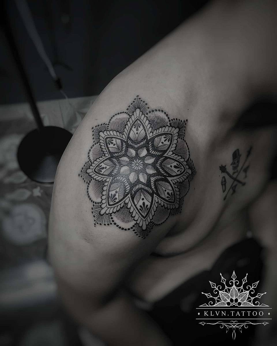 Ornamental Dotwork Mandala