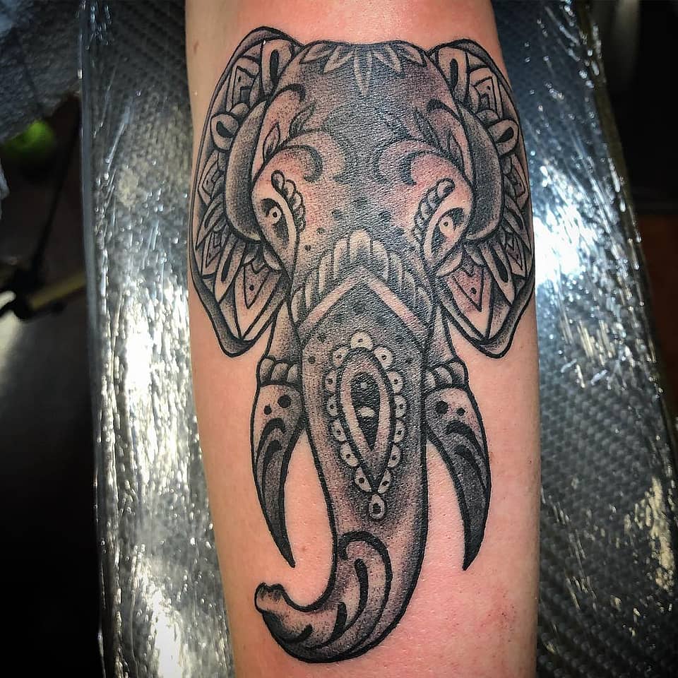 Ornamental Elephant Totem