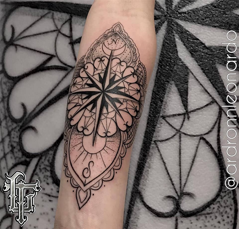 Ornate Compass Mandala
