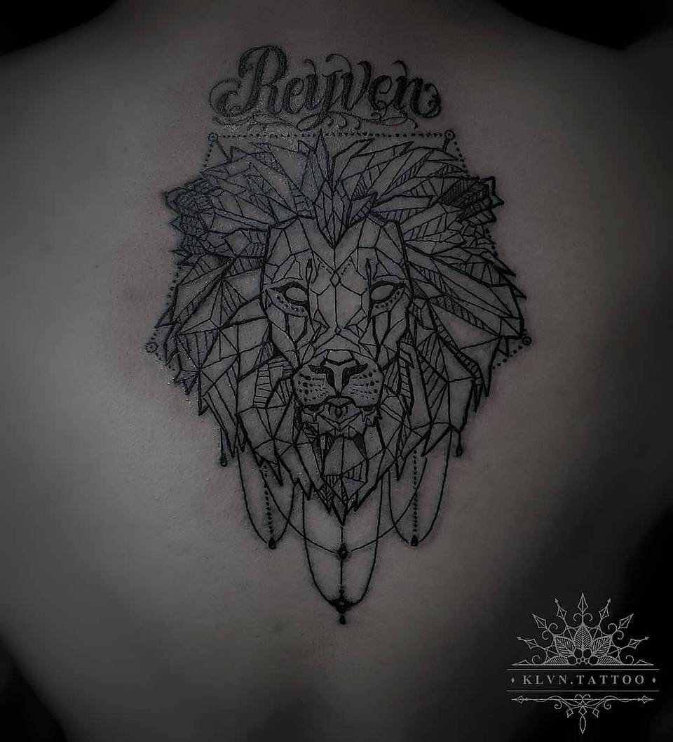 Ornate Geometric Lion