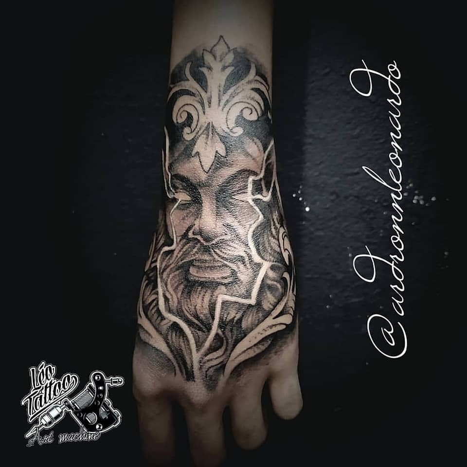 Ornate Green Man Handpiece