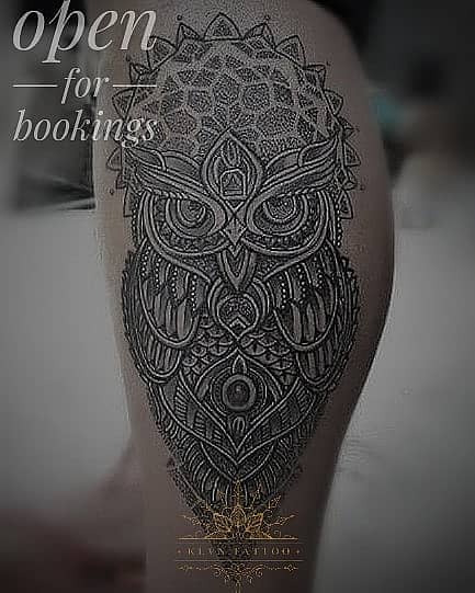 Ornate Mandala Owl