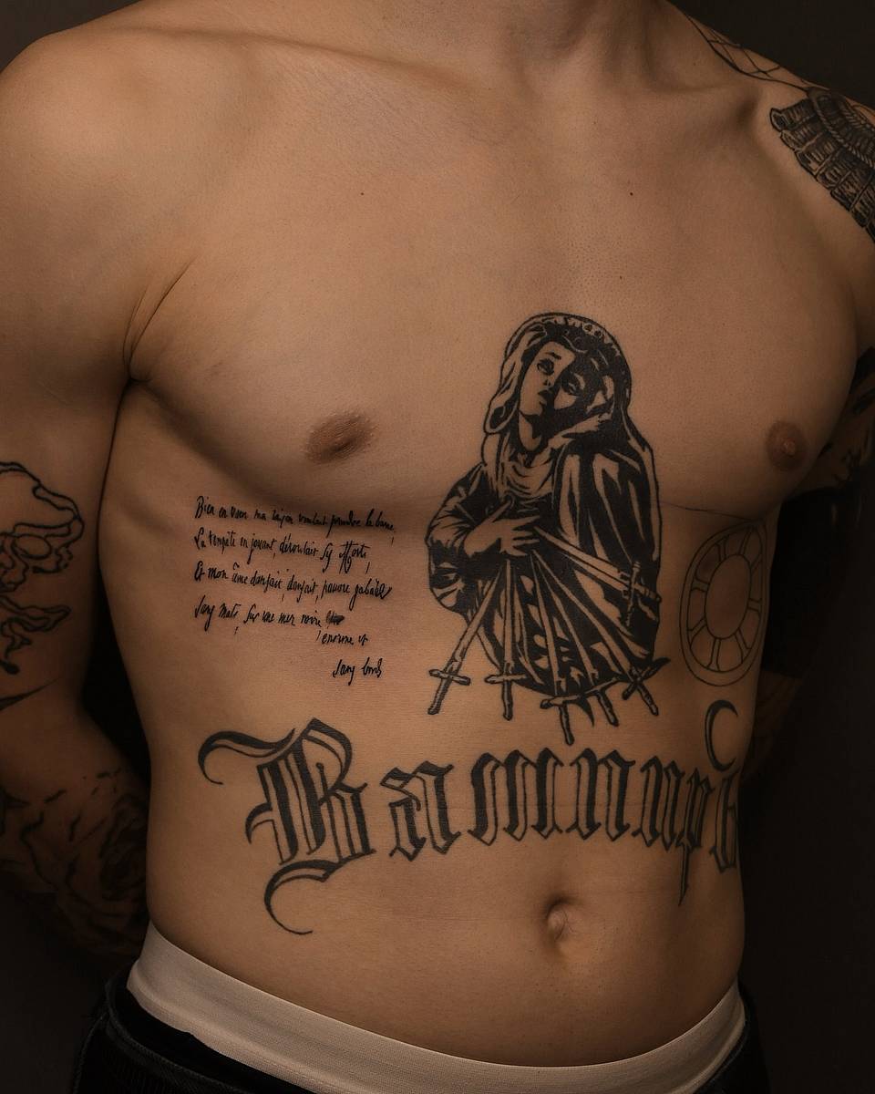 Our Lady of Sorrows Chest Piece