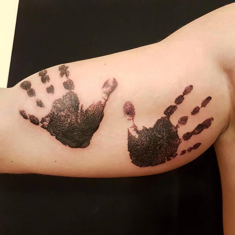 Paired Handprint Imprints