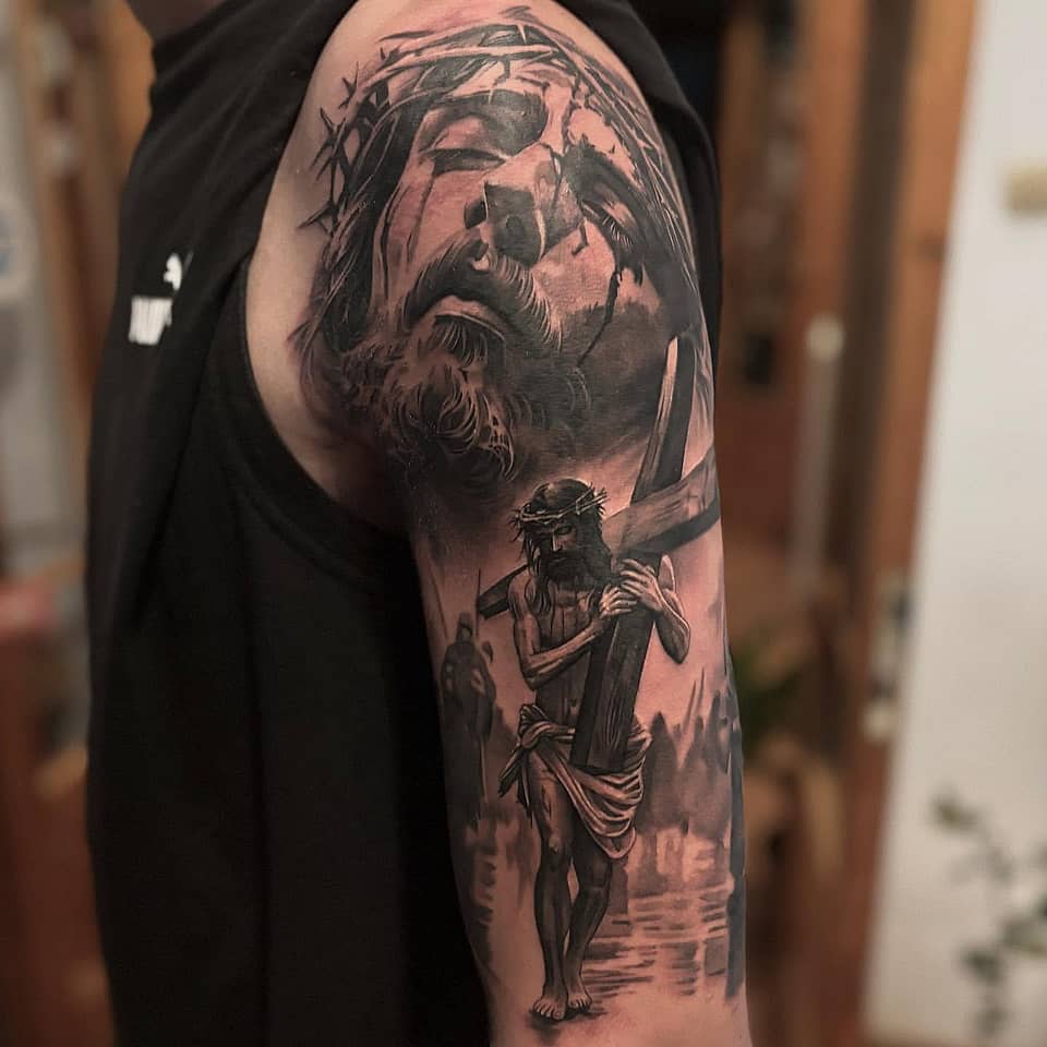 Passion of Christ Half-Sleeve