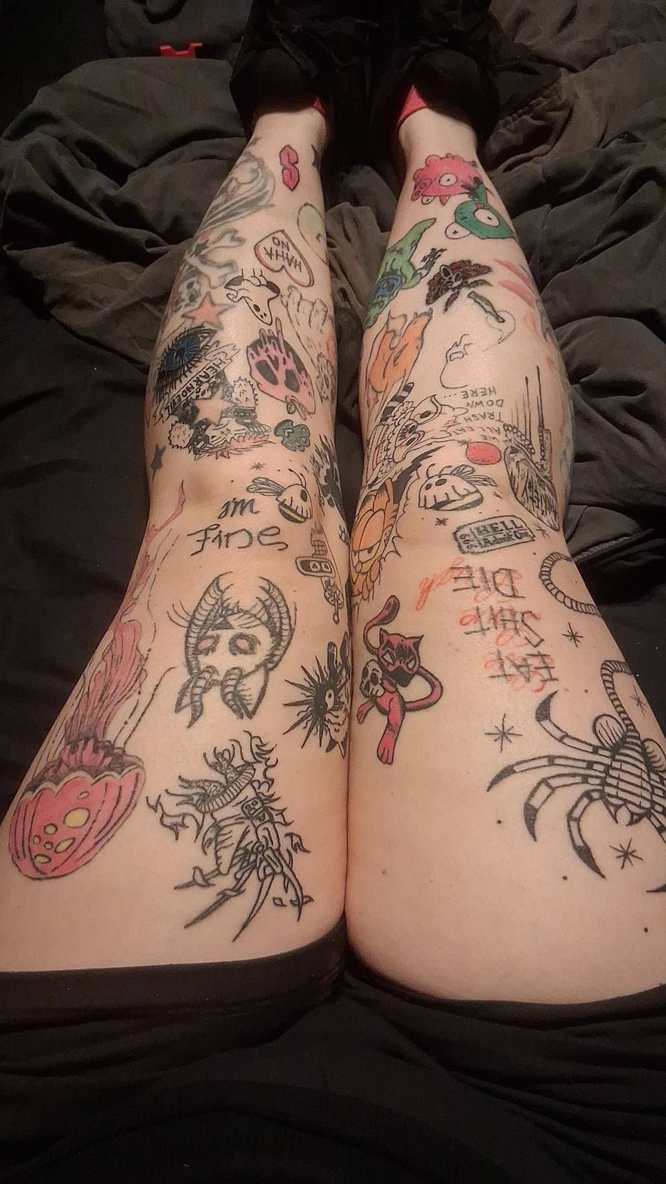 Patchwork Flash Leg Collage