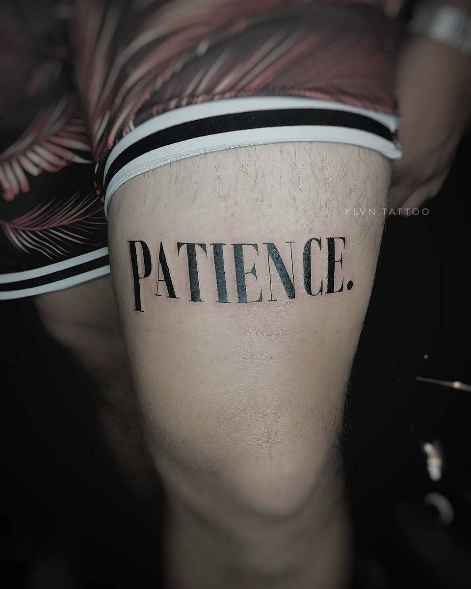 Patience — Bold Serif Wordmark