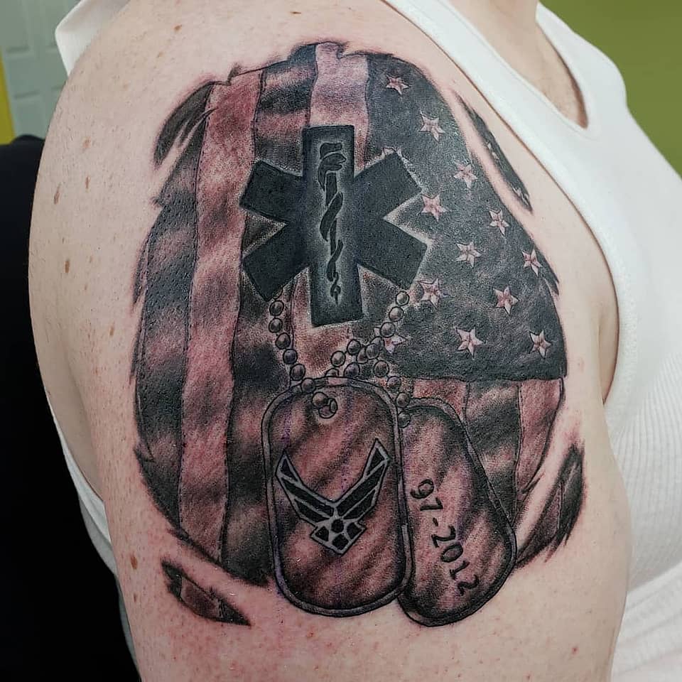 Patriotic EMS and Air Force Tribute