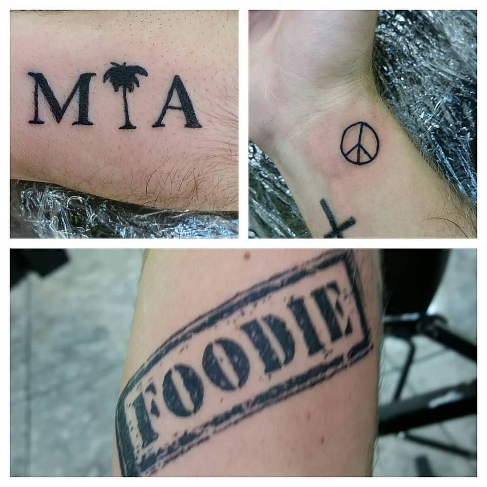 Peace, Palm & Foodie Stamp